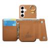 Compatible For Samsung Galaxy A56 5G Case D-Ring Holder Leather + PC + TPU Phone Cover with Wallet Kickstand