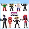 Cartoon Anime Character Model Funky Friday Night Action Figure Cake Topper Toy Bag Packaging