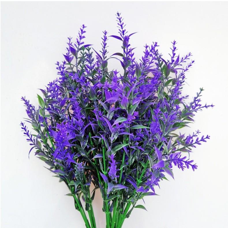 1PC Artificial Flower Plastic Lavender Fake Plant Wedding Home Garden Decoration Bridal Bouquet Photography