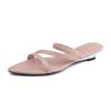Summer New Flat-soled Sandals Women's Comfortable Soft-soled Versatile Fashion Temperament Pointed Slippers Women's 2025 New Women's Shoes