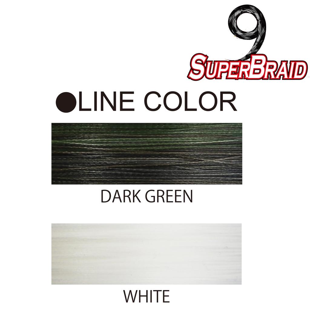 PE Line Super Braid 9 150YDS 10Lbs White YO-ZURI Color