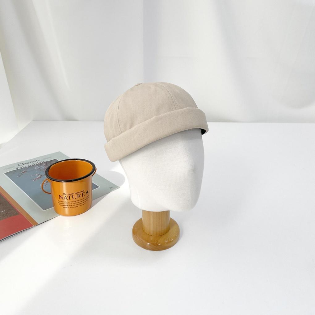 Men's and Women's Spring and Summer Beanie Hat, Plain Herringbone Watch Cap