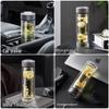 RELEA Men's Large Capacity Tea Infuser Glass Mug