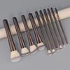 10 Makeup Brush Set Loose Powder Brush Flame Brush Grooming Brush Flat Head Foundation Brush Eye Brush Makeup