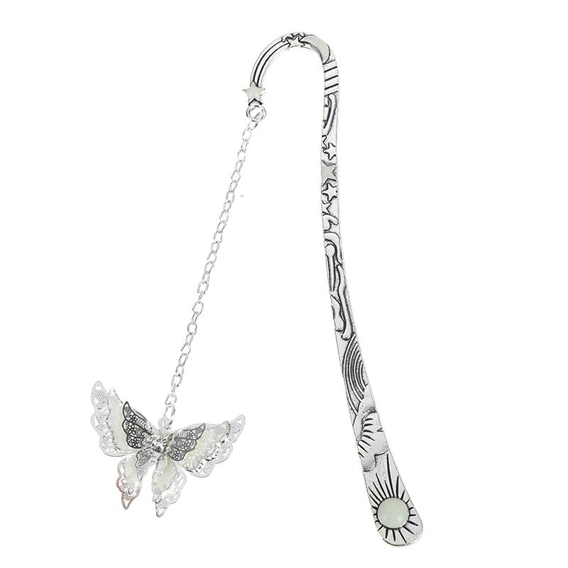 Luminous Night Butterfly Bookmark Label Read Maker Feather Book Mark