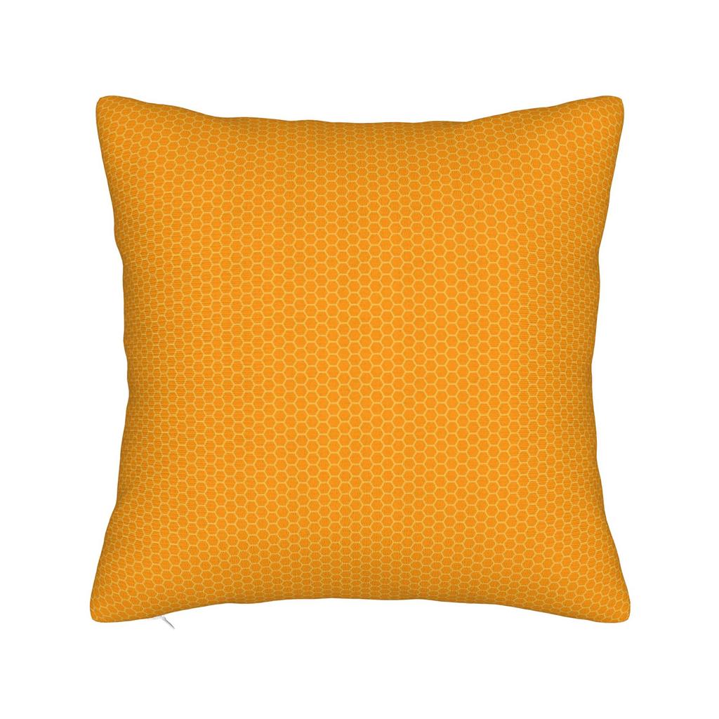 Pillow Cover Bee Pattern Honeycomb Kawaii Pillow Case For Sofa Couch Bed Living Room Pillowcases