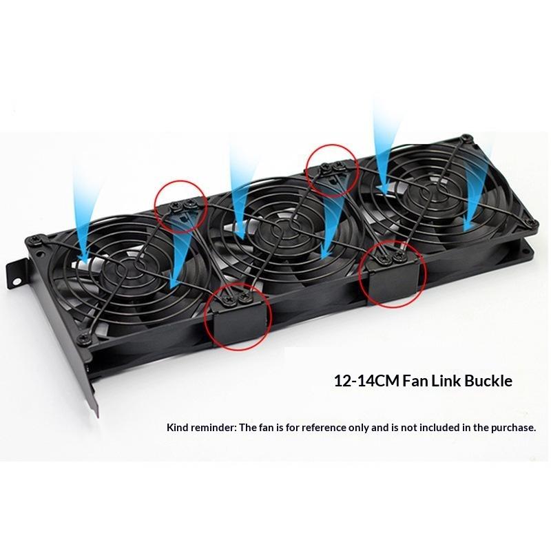 4 Stück Lüfter-Installations-Montageclip Für 120 mm Bis 140 mm Gehäuse Verwendung Metall-Montageteil Für PC-Kühlung Montageaufgaben
