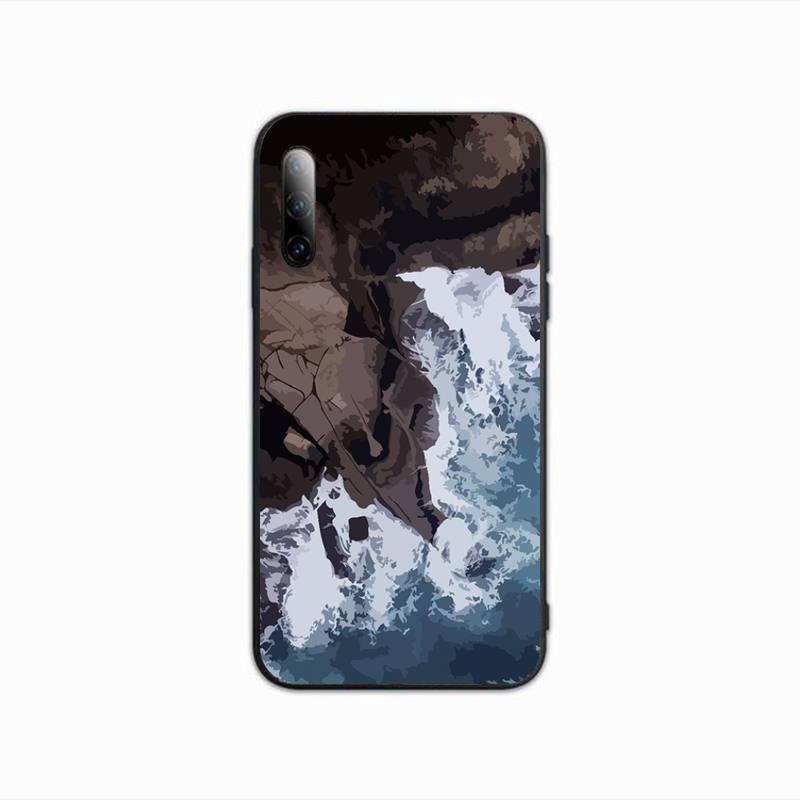 Landschaft im Ölmalerei-Stil Handyhülle für Samsung J4 J6 J5 J7 2016 Note 5 8 9 10 Lite Plus 20 Ultra Silikonhülle