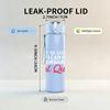 1PC Real Quick Red Letter Art 750ml Color Plastic Sports Water Bottle Leakproof Flip Straw Lid Suitable for Sports Office Home Use