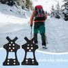 Rutschfeste Schuhspikes Abdeckung 10 Spikes Schnee Steigeisen Spikes Schuhe Ski Ausrüstung