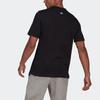 T Shirts Men's Black Crew Neck Moderate Straight Fit GP9503