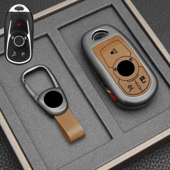Zinc Alloy Leather Car Key Case Cover For Buick Encore Enclave Envision LaCrosse