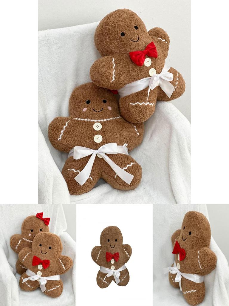 Lebkuchen Junge Mädchen Weihnachten Dekorative Plüschkissen Weiches Und Kuscheliges Stofftier