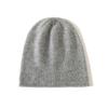 Super Morbido Cashmere Autunno e Inverno Nuovo Unisex Alta Gamma Colore Unito Ispessito Caldo Moda Lavorato a Maglia Cappello Casual