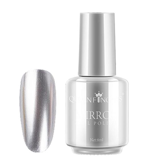 8ml Nail Mirror Polish Non-Peelable Bright Surface DIY Quick Drying Long Lasting Clear Bright DIY Polish for Manicure