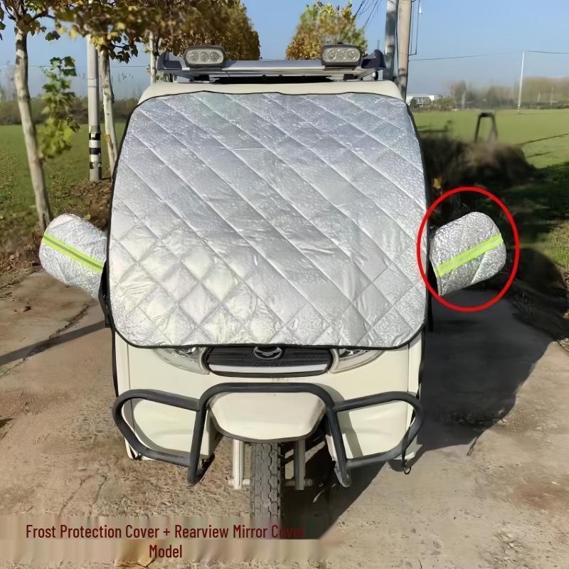 Yadea Elektrisches Dreirad Frontscheibe Schnee- und Frostschutz Wasserdichte Sonnenblende.