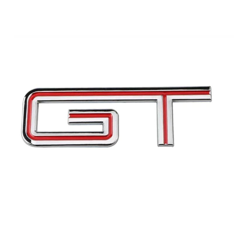 Metal Car Side Emblem Sticker Tail Trunk Badge Decal for GT GT350 GT500 S-helby Logo Fiesta Focus Mondeo Kuga Ranger M-ustang