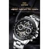 KINYUED  2026 New Men's Automatic Mechanical Watch Stainless Steel Waterproof Watch