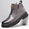 Fashion New Boots Men Winter Fashion Plush Shoes Snow Boots Male Casual Outdoor Sneakers Lace Up Warm Shoes Non Slip Ankle Boots Male