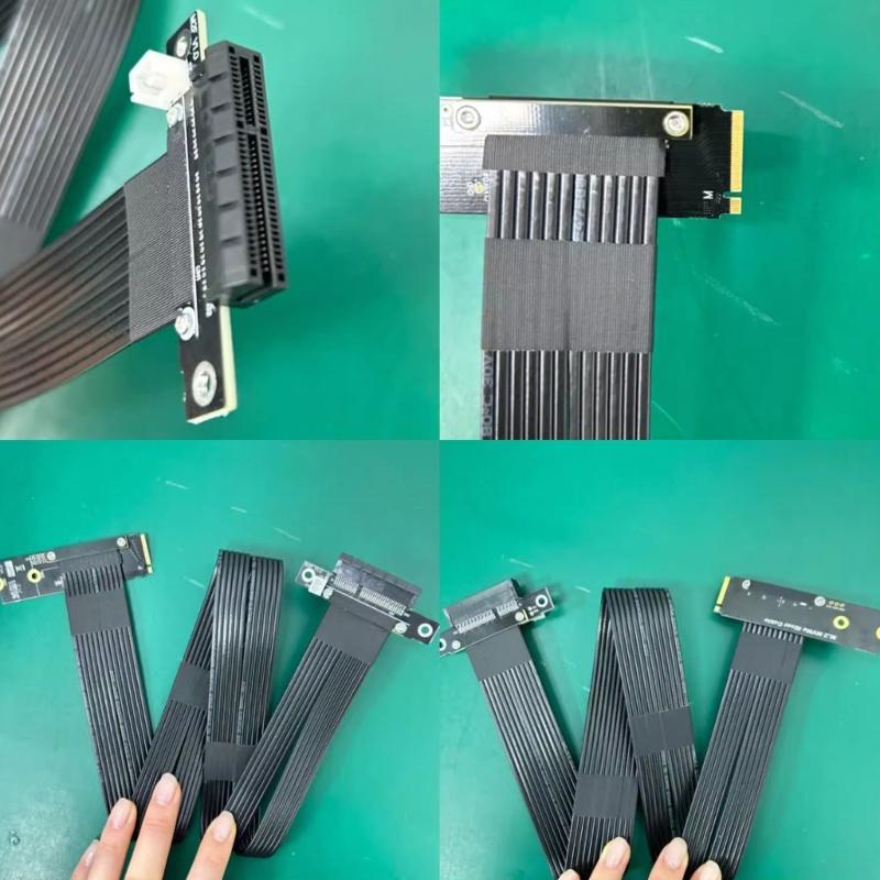 M.2 NVMe To PCIE Cable Male To Female Adapter Extender PCIE LAN Card Fast Speed Data Transfer 64Gbps