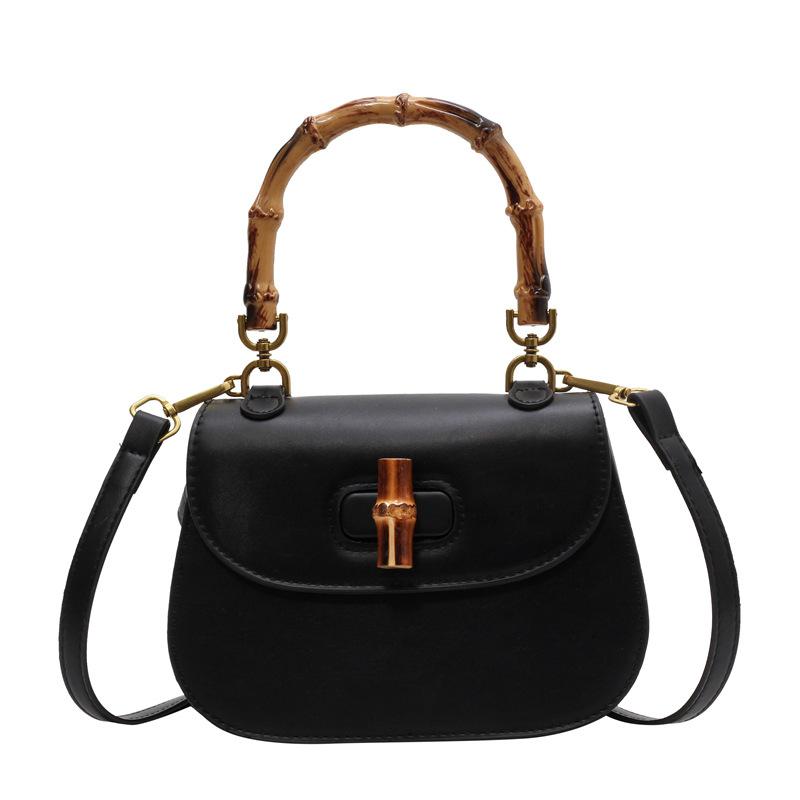 Premium retro saddle bag women's bag new fashion versatile shoulder messenger bag bamboo handbag bag women