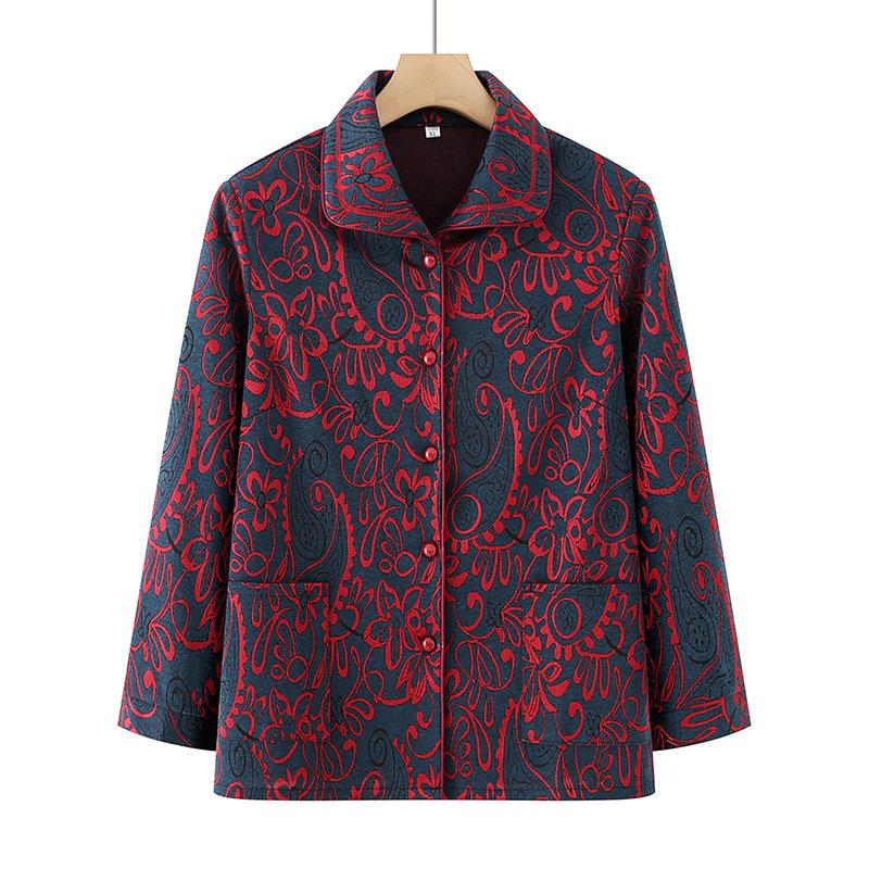 

Grandma s Spring & Autumn Long Sleeve Light Jacket for Women 5XL (up to 155 jin)