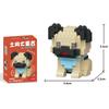Cute Pastoral Teddy Dog Pet Building Blocks Micro-Granular Ornament Children's Toy Gifts New Product Cat And Dog Themed