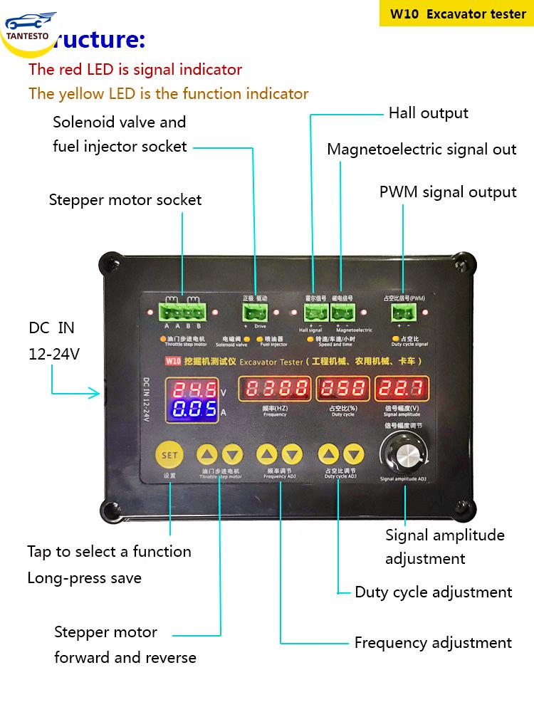 

AM-WD10 Инжектор Шаговый двигатель Насос мочевины Электромагнитный клапан Актуатор Инструмент для ремонта грузовиков и сельскохозяйственной техники Экскаватор Устройство для тест-драйва support video guide