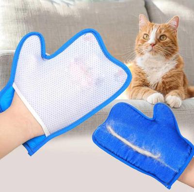 Haustier Statische Haarentfernung Doppelseitiger Handschuh - Katzenhaare Reinigungsbürste