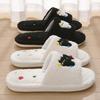 Cartoon Fluffy Slippers Summer Cute Kitten Open-toed Non-slip Indoor Home Household Fluffy Slippers
