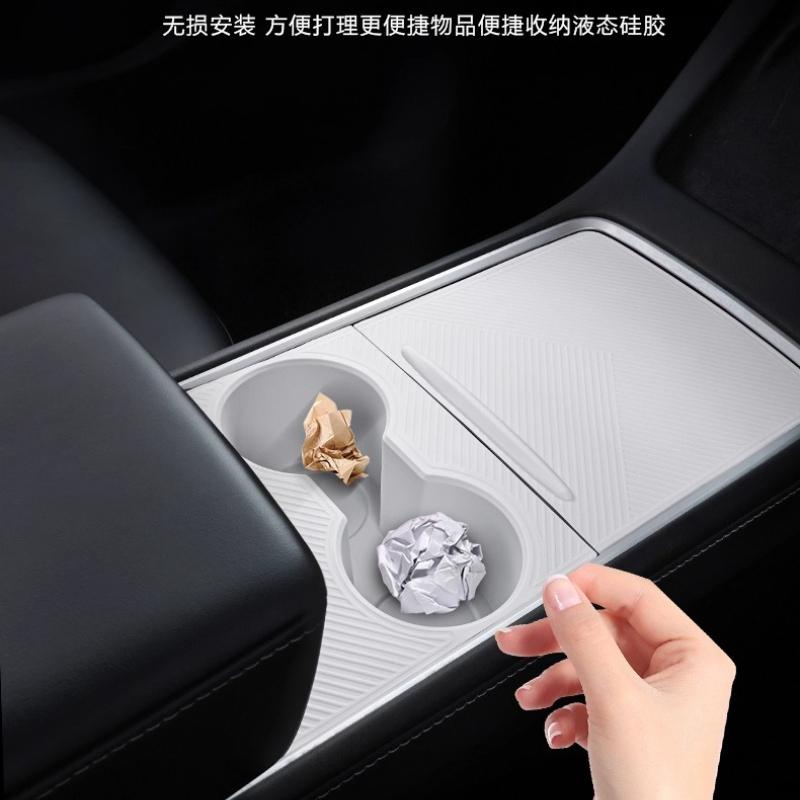 For Tesla Updated Model Y/YL/3 Center Console Panel Silicone Pad Center Console Film Accessories