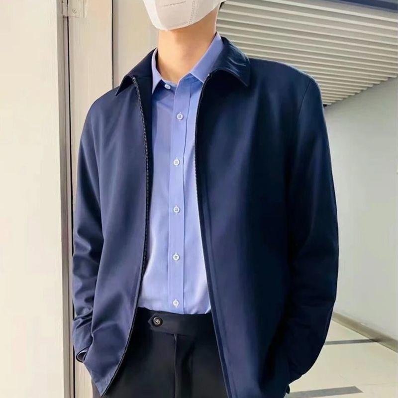 Jacket Business Casual Zipper Men's Slim Fit Top Cadre Senior Handsome Spring and Autumn