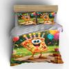 Conjunto de Decoração para Festa com Tema Pizza Cobertor Macio Confortável Conjunto de Roupa de Cama Incluído 1*Capa de Edredom & 2*Fronhas, Presente