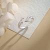 925 Sterling Silver Jewelry Meteor Zircon Crystal Plane Open Finger Rings for Women Wedding Party Jewelry for Girls Friend Gift