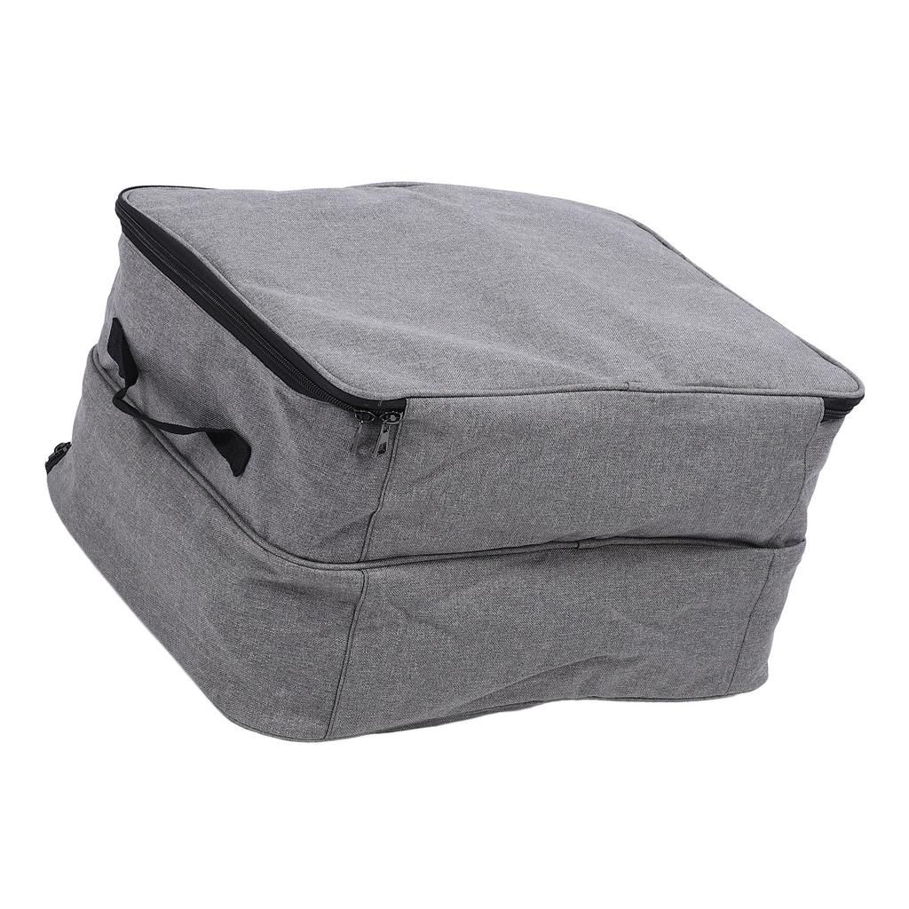 Club Trunk Storage Bag Grey Water Resistant Ventilated Polyester Car Locker with Separate