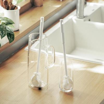 Cup Cleaning Brush Long Handle Bottle Cleaning Silicone Milk Bottle Wineglass Cups Cleaner Household Glass Coffee Mug Tea