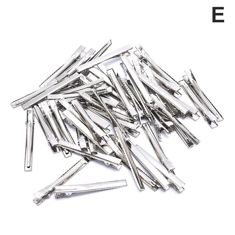 50Pc Silver Tone Metal Alligator Clip Crocodile Clamps Spring Clip Duckbill Clip