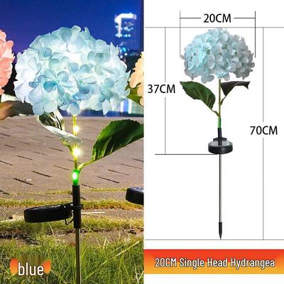 Solar Hydrangea Garden Stake Lights