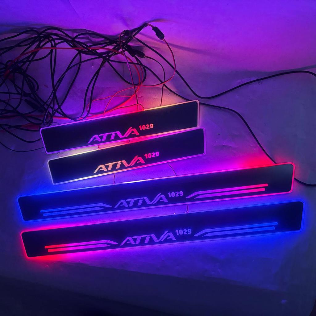 Perodua Ativa LED Dynamic Sill Strips - Colorful Welcome Pedal Kit (4 Pcs)