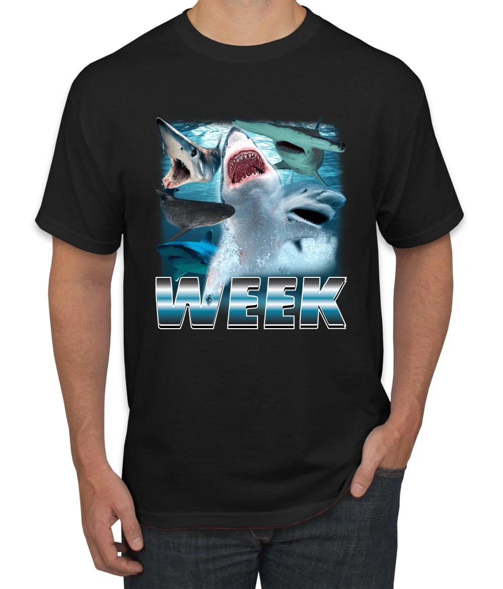 Shark Fan Bootleg Rap Style Shark Movie Fan Men s T- Shirt S