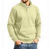 Men's Streetwear Loose Fit Sweatshirt with Stand Collar and Pocket