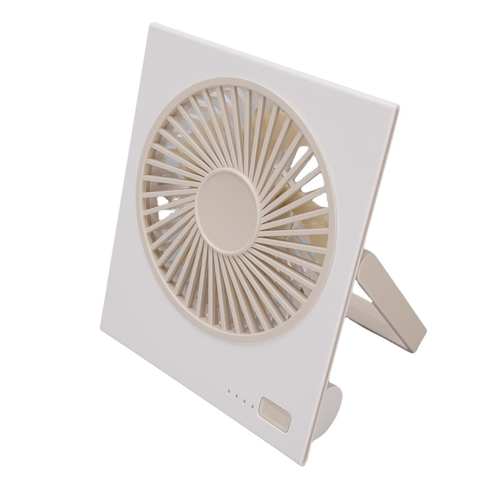 Desk Fan 4 Speeds 180 Degree Tilt Folding Quiet Strong Wind Battery Operated Desktop Fan for Bedroom Camping