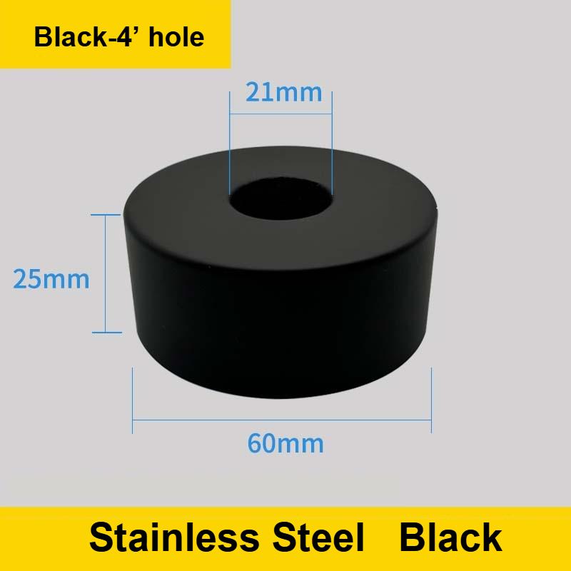 1Pc Black Shower Faucet Decorative Cover Chrome Finish Stainless Steel Water Pipe Wall Covers Kitchen Bathroom Accessories
