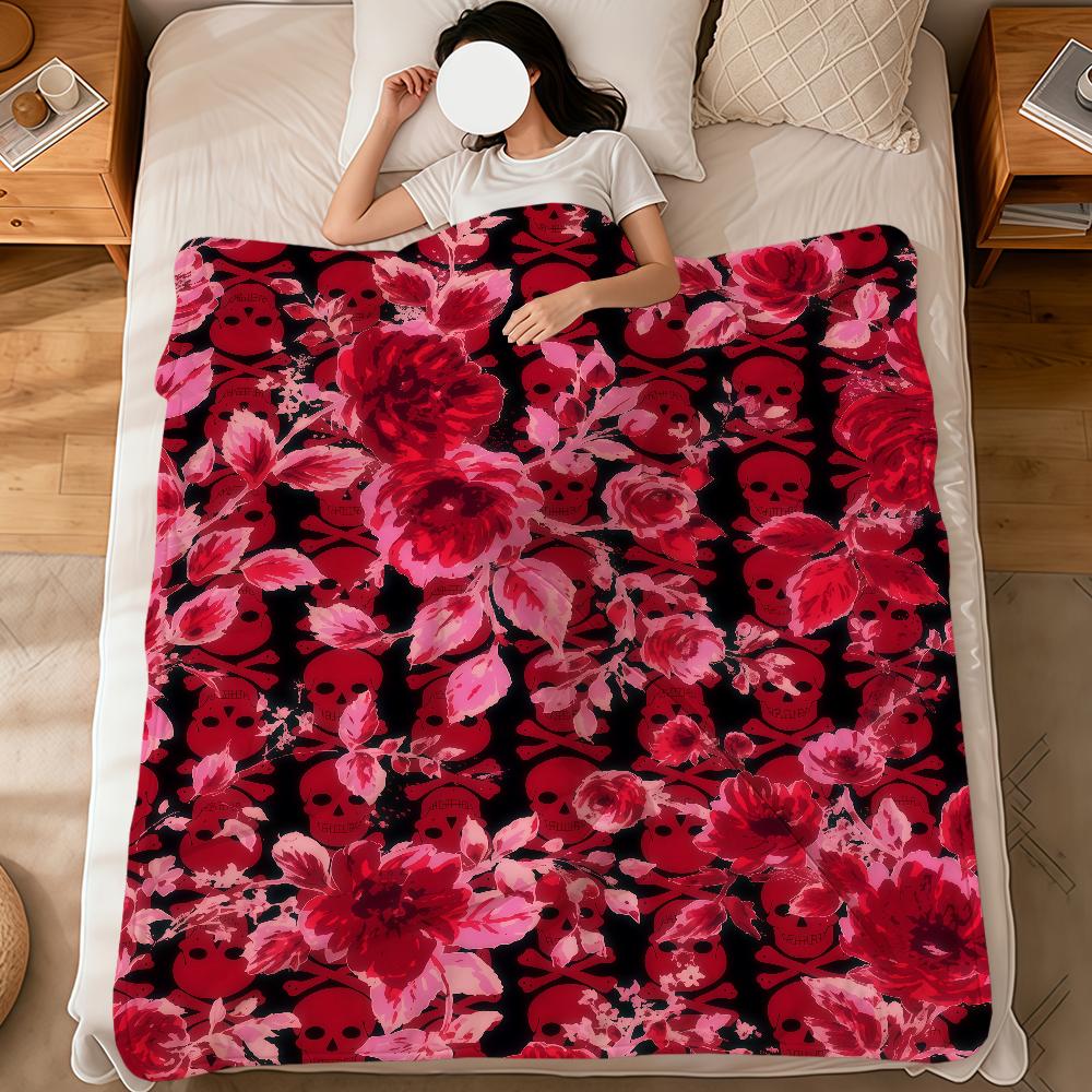 Flower Soft Warm Plush Blanket Dorm Sofa Living Room Pet b-b-betseyS-S Luxury Hogar Bed Gift J-J-JohnsonS-S Fashion Home Flannel