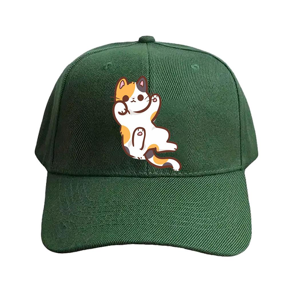 kawaii cat Cap Summer Women Unisex Adult Peaked Hat Fashion Casual Adjustable Printed Baseball Caps Trucker Cap boyfriend