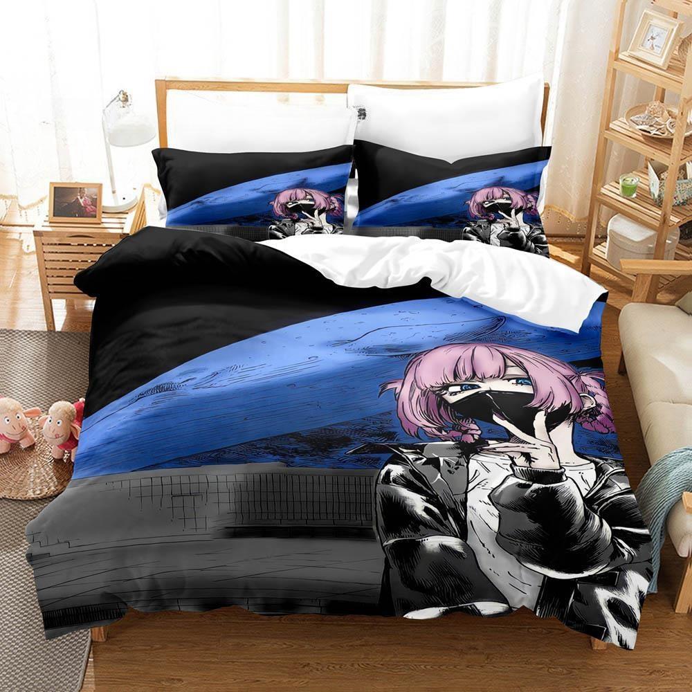 

New 3D Printing Anime CALL OF THE NIGHT Bedding Set Single Twin Full Queen King Size Bed Set Adult Kid Bedroom Duvet Cover Sets EU single(135x200cm)