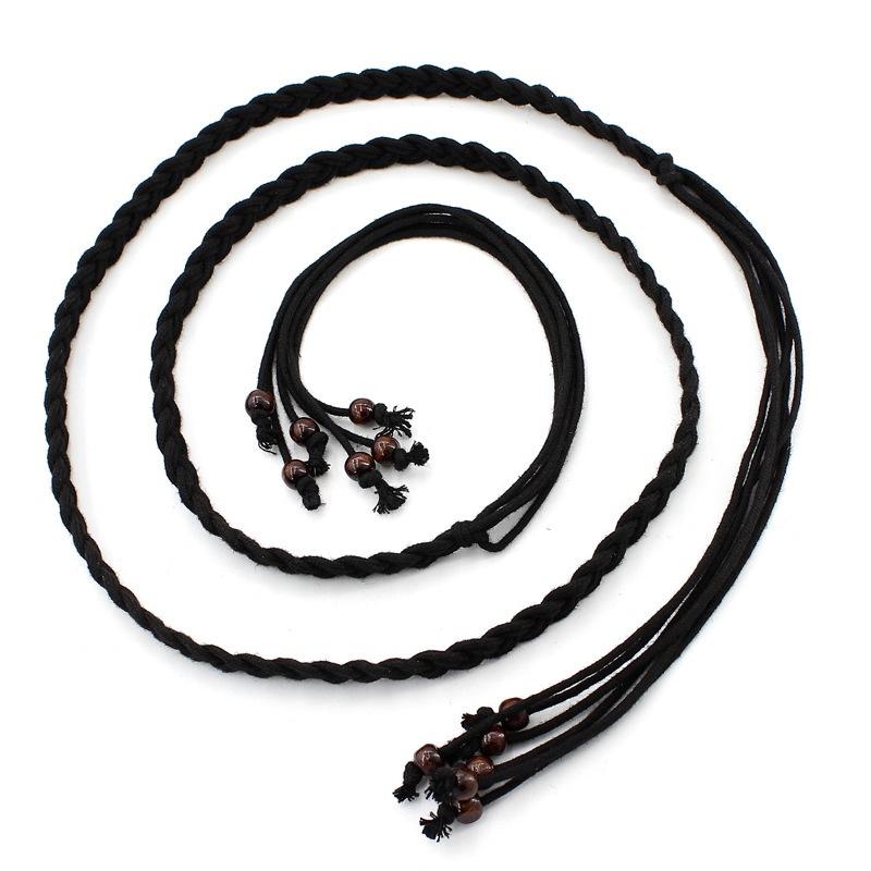 Women's Waist Rope Fashion Strap Slim Belt Tassel Knotted Waist Chain Dress Accessories.