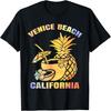 Sommerurlaub Retro Sonnenuntergang Kalifornien Venice Beach T-Shirt für Männer Frauen Kinder