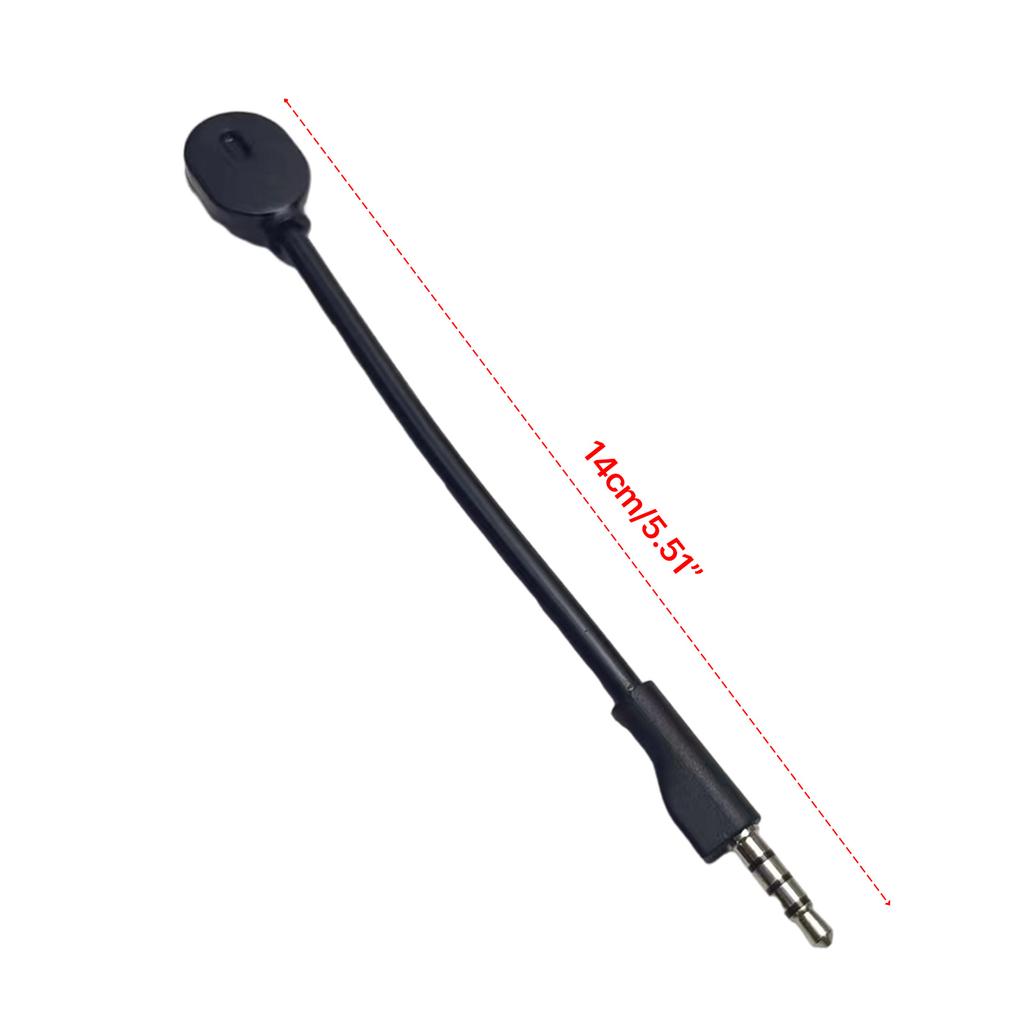 Foam Covered 3.5mm Boom Microphone Replacements for Arctis1 Headsets Enjoy Clear Game Sound Microphone 5.51inch