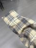 American Retro Plaid Women's Shirt Jacket: Loose, Layered Long Sleeve Top for Couples - Spring/Fall